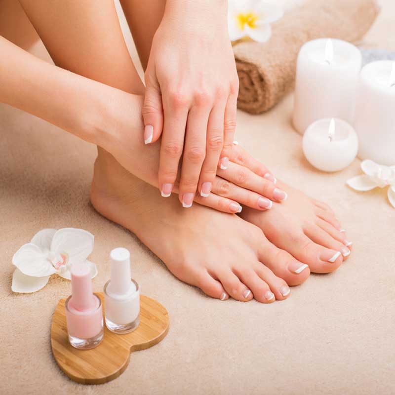 Champagne and Roses Mani